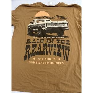 CANVAS T-shirt Size XL Brown Tan Graphic Tee